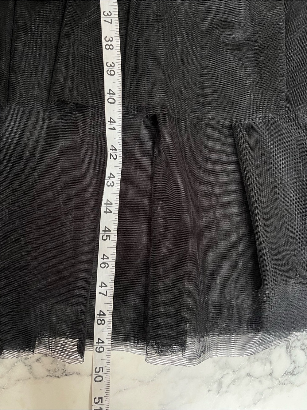 NEW Ivy City Co Cosette Midi Dress Black Ribbed Tulle Tiered Womens 1X - Picture 10 of 14
